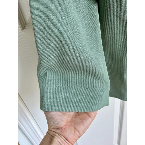 Vintage 1970's Celadon Green Blazer Size M | Western Style Dagger Collar Blazer - Picture 6 of 8